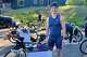 Christopher Christiano during the triathlon