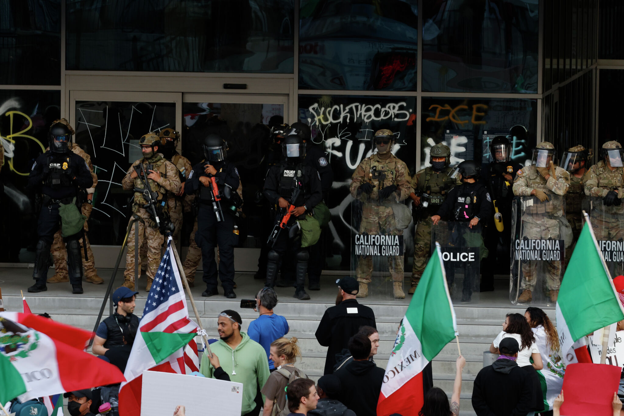 Photos show how National Guard troops are being deployed in L.A.