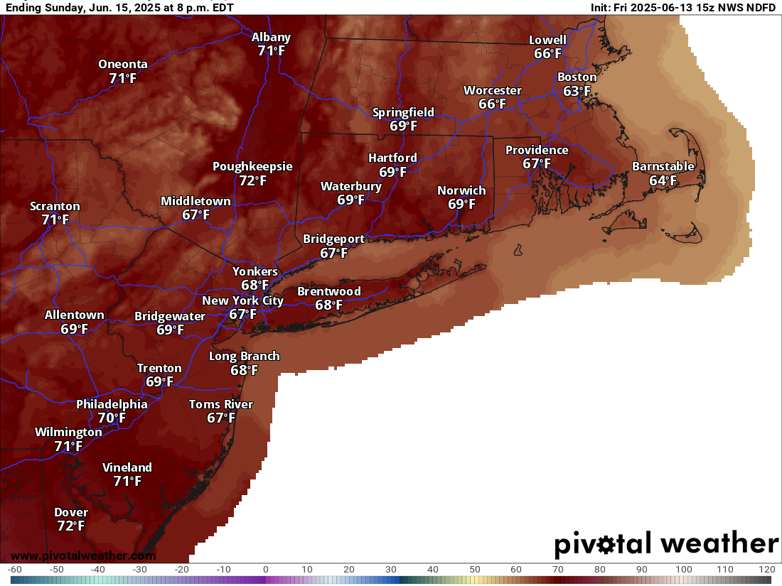 Cloudy, cool Sunday in CT before temps rise. Here's when it'll hit 80.