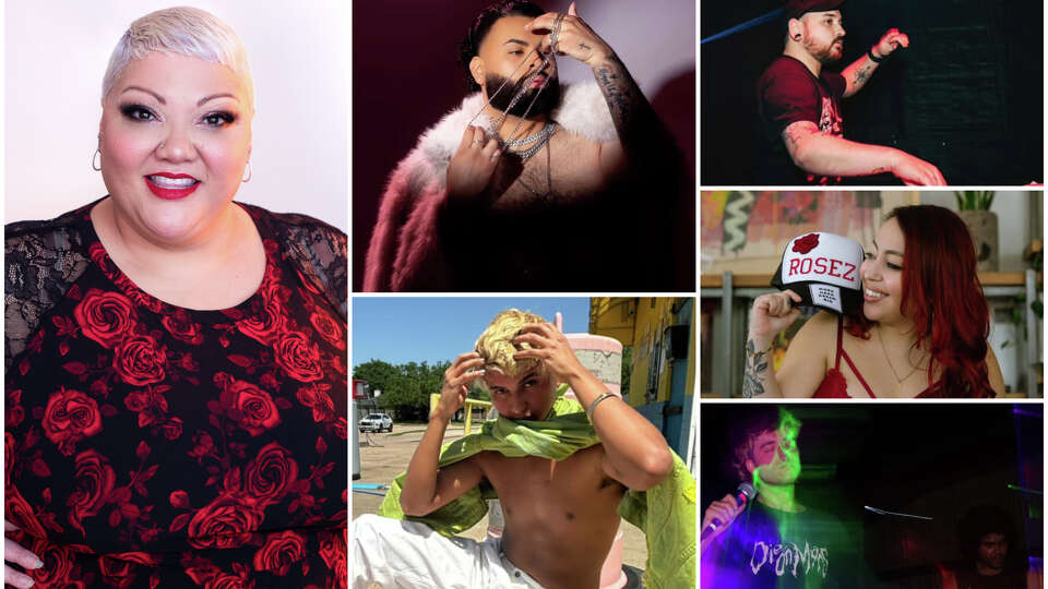 Christina Wells, clockwise from left, Paul Luna, GNDRBNDR, DJ Rosez, Scumisdead and Jotomagico.