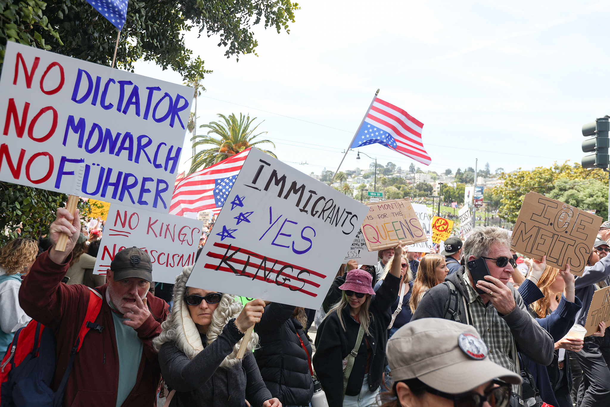 Photos show massive crowds at Bay Area 'No Kings' protests