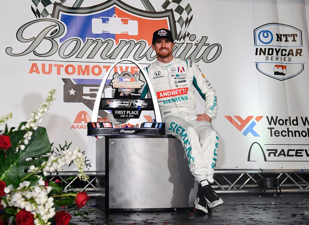 Kyle Kirkwood wins first IndyCar oval at Bommarito 500 in Madison