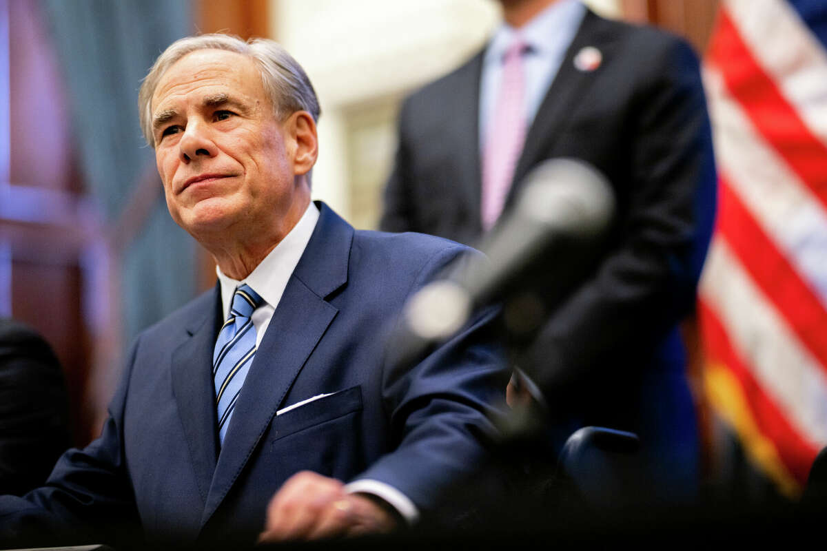 AUSTIN, TEXAS - APRIL 23: Gov. Greg Abbott speaks during a bill signing in the State Capitol on April 23, 2025 in Austin, Texas. Senate Bill 14 introduces and establishes a new Texas Regulatory Efficiency Office which seeks to create better practices within state agencies and terminate unnecessary regulations. (Photo by Brandon Bell/Getty Images)