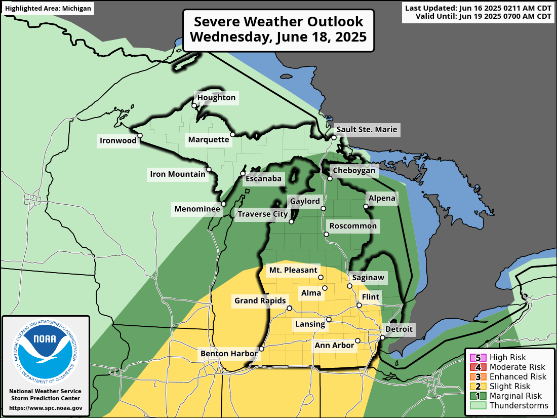 Severe weather threat increasing for Michigan on Wednesday