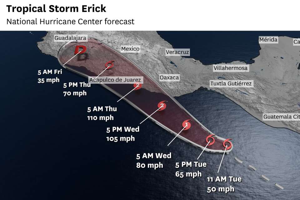 Erick eyes Mexico as Pacific’s first major hurricane of 2025