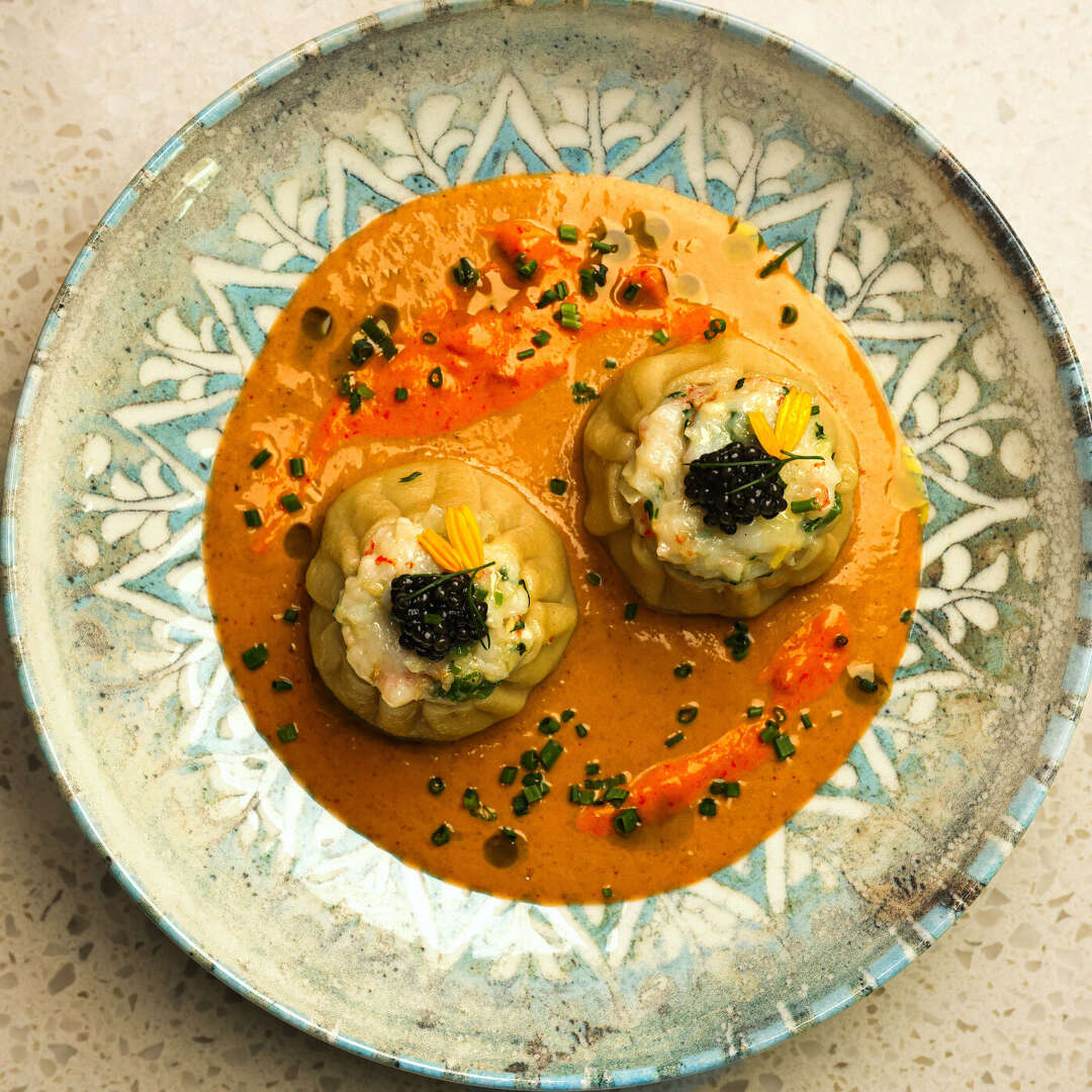 Lobster Dumplings from Kitchen Rumors.