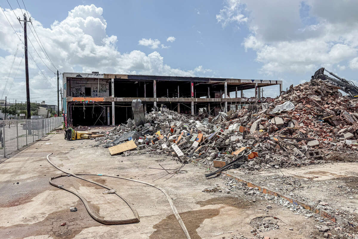 By Wednesday, most of the building had been torn down by demolition crews.