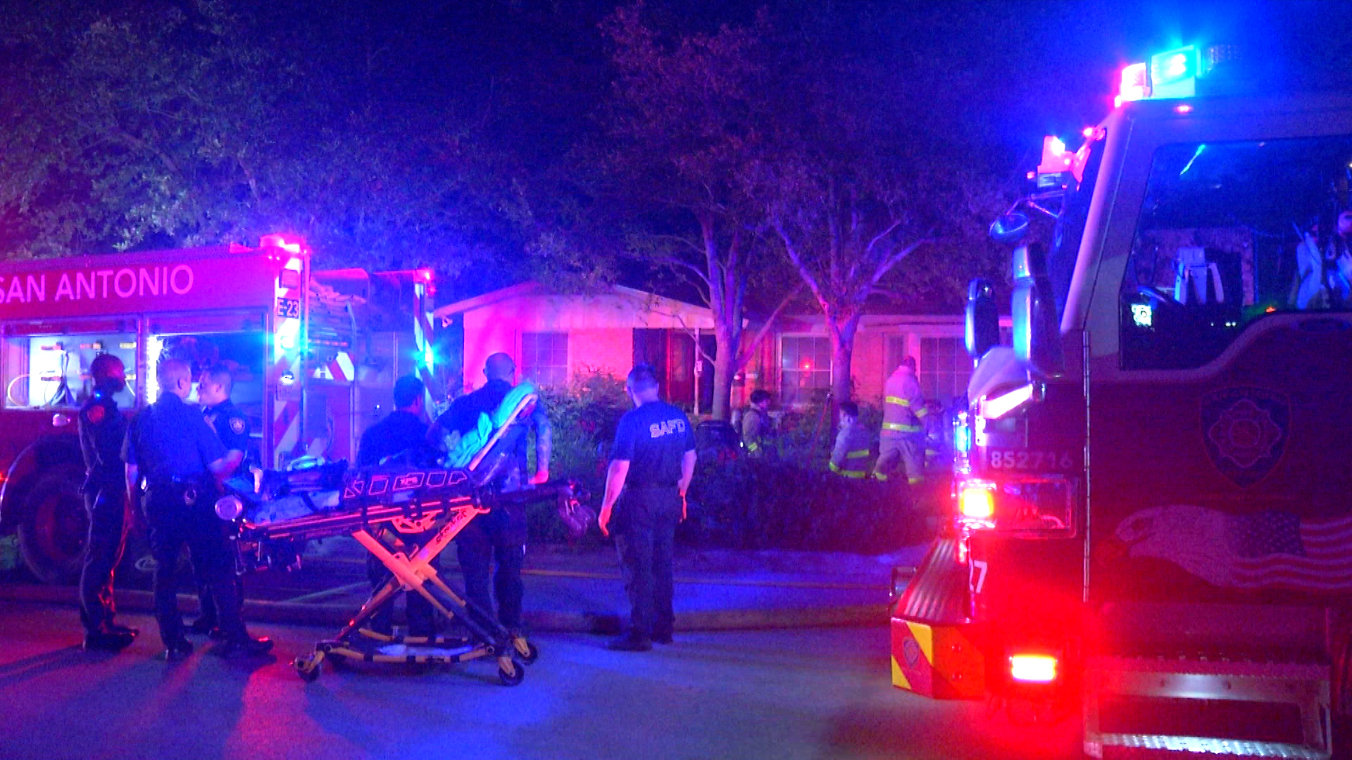 Woman, 78, dies after being pulled from burning San Antonio home