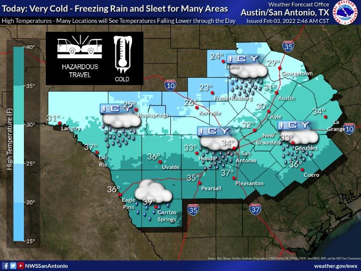 Live updates: Austin weather, winter storm warning, snow, hard freeze