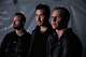 The members of Rüfüs du Sol pose for a portrait behind the Honda Stage during Austin City Limits Music Festival.