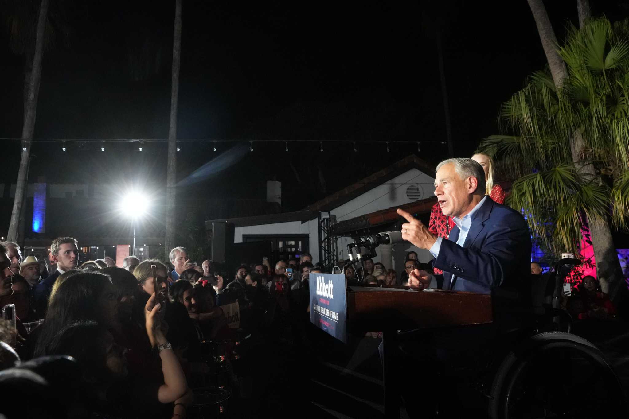 Texas Gov. Greg Abbott celebrates reelection win over Beto O'Rourke