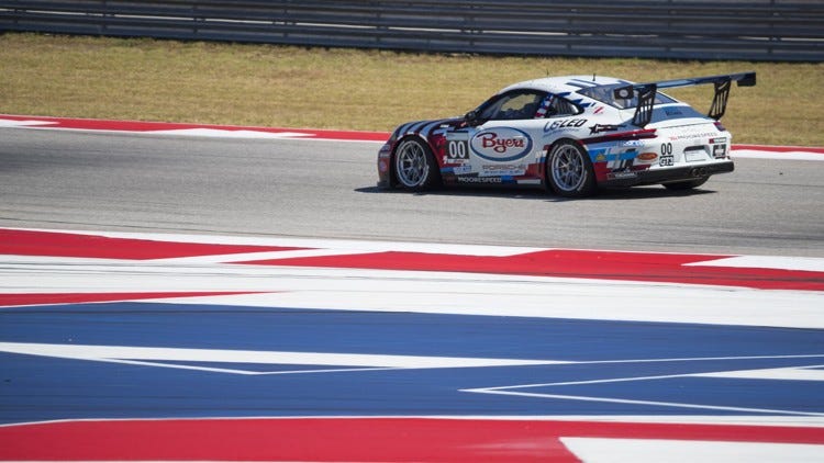 Austin team driver wins Porsche GT3 Cup race at COTA