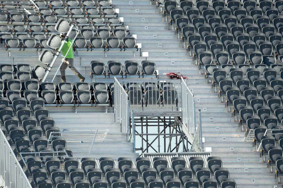 Check out photos of The Rolling Stones' stage being built in Austin
