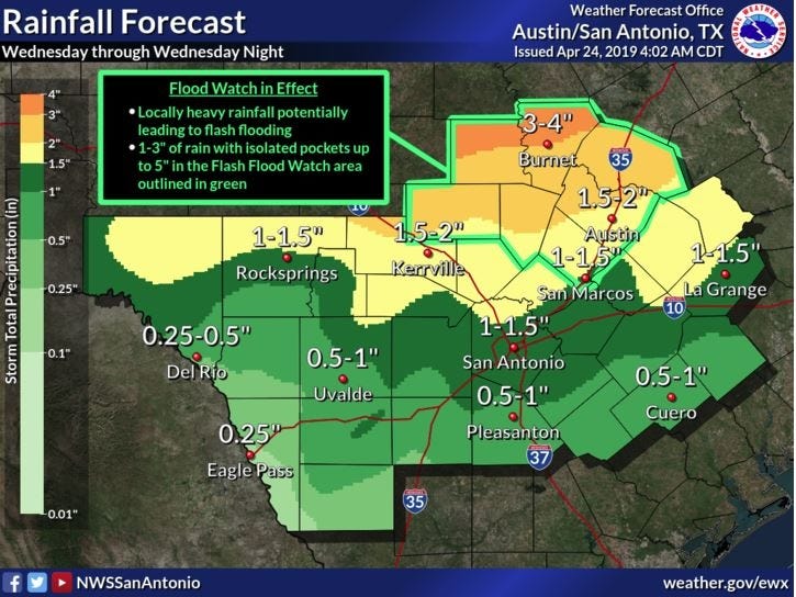 UPDATE: Flood advisory for Austin as heavy rain threatens commute