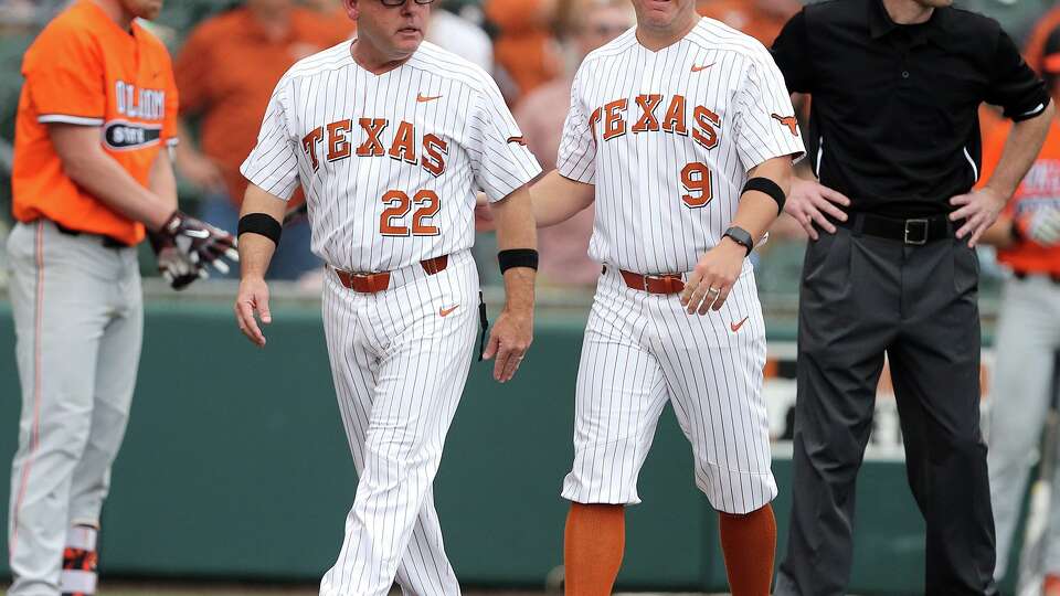 Texas assistant coach Sean Allen, right, has been a right-hand presence for Longhorns head coach David Pierce even before coming to UT. He coached with Pierce at Tulane and Sam Houston State. Texas has parted ways with Allen, however.