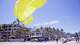 Hang gliding on the beach in Puerto Vallarta, Mexico.