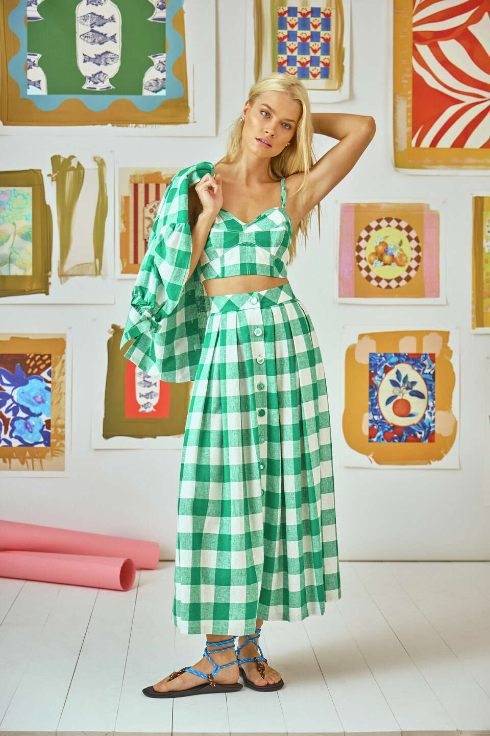 Taylor Swift wore a set by Hunter Bell last night. Now it's sold out.