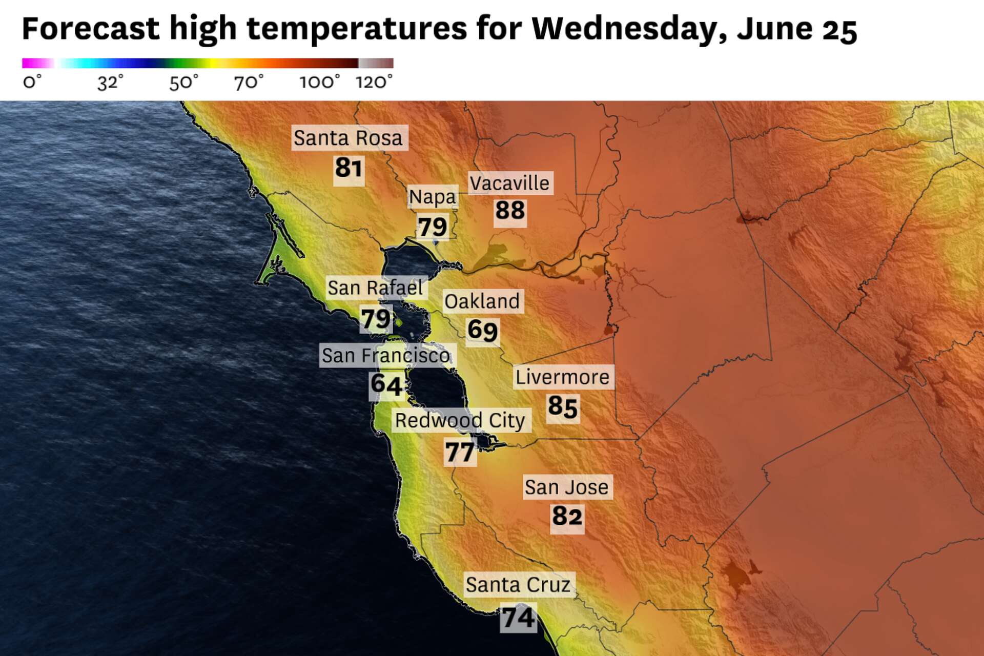 Change in ocean temperatures is impacting Bay Area weather