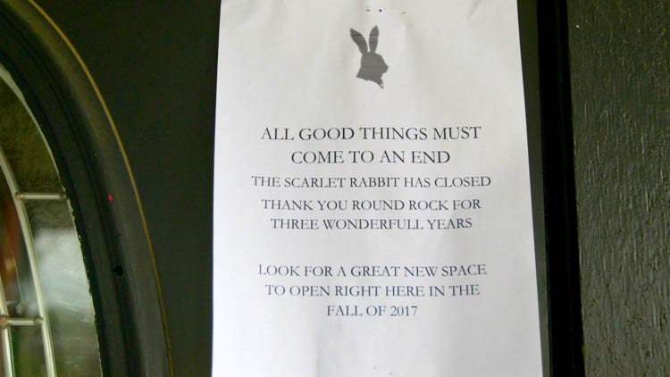 The Scarlet Rabbit will be transformed into Finley’s in Round Rock