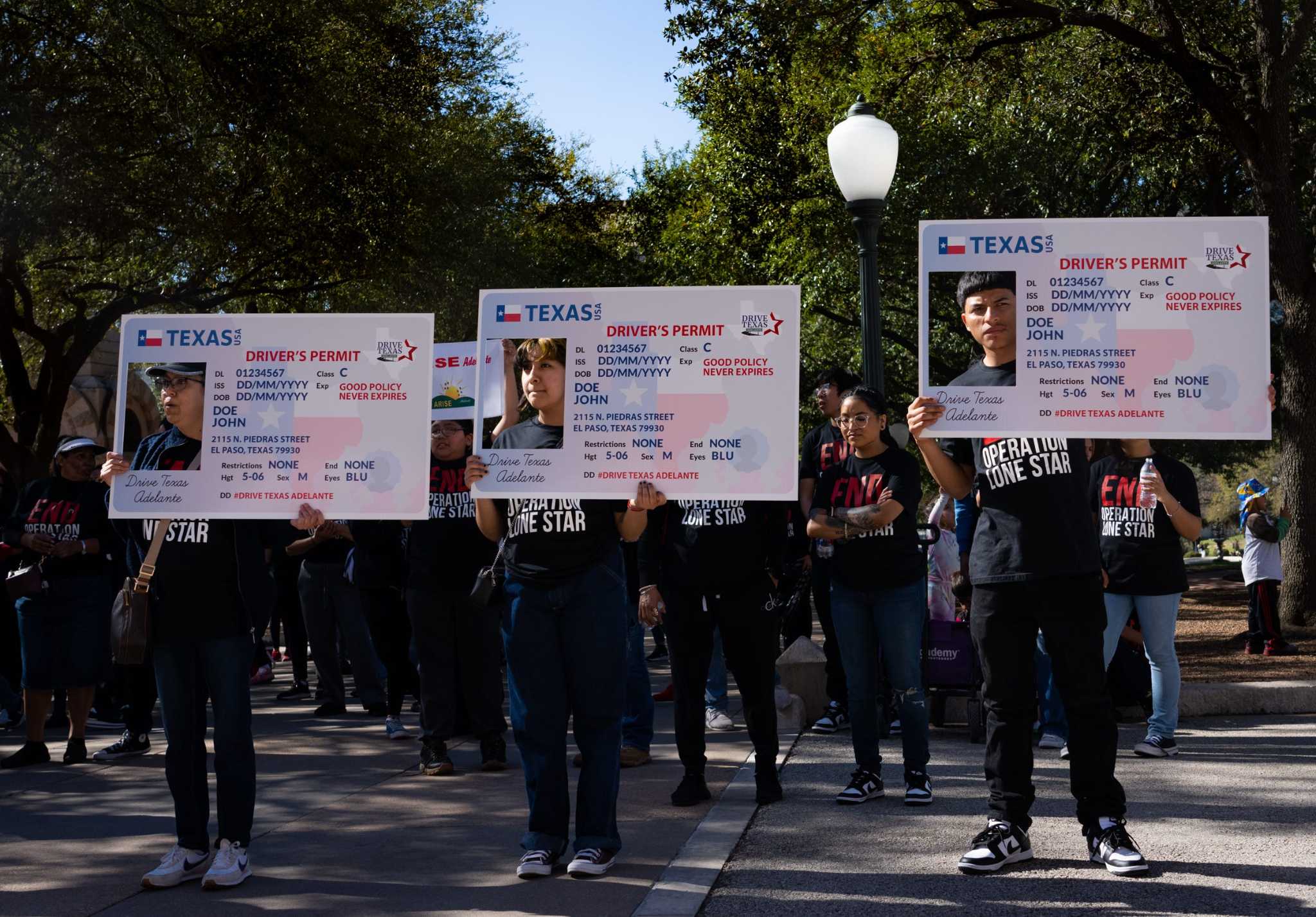 Hundreds rally to demand an end to Gov. Abbott's Operation Lone Star