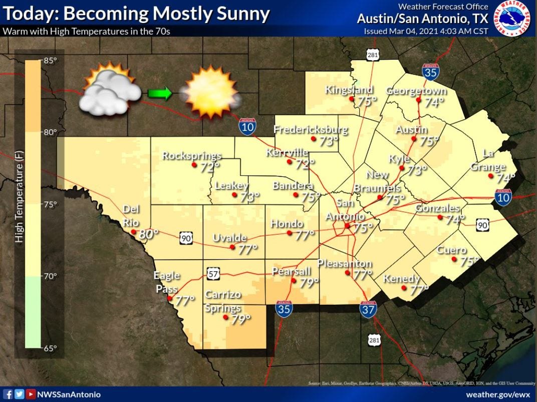 Bright, sunny day ahead with temps in the 70s, forecasters say