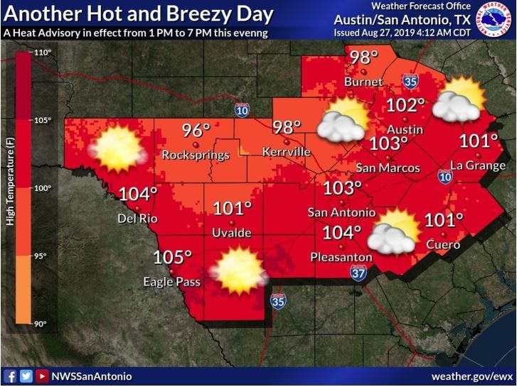 HEAT ADVISORY CANCELED: Temperatures in Austin area reach only the 90s
