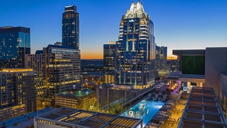 Austin ranks in top 10 best vacation spots for rooftop swimming in US