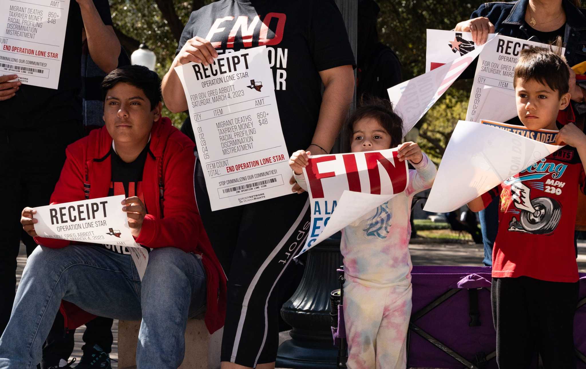 Rally for the end of Operation Lone Star held in Austin
