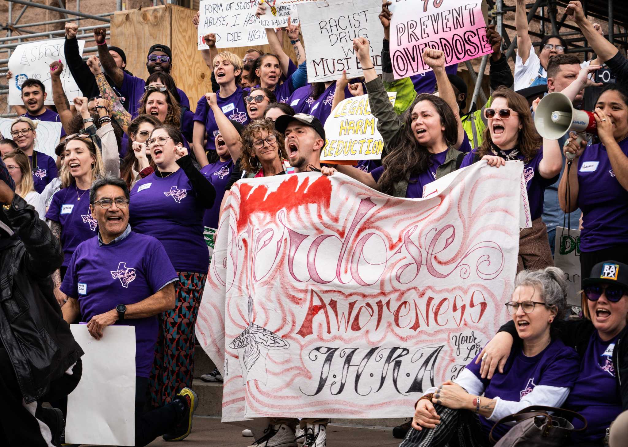 Texas Risk Reduction Program Texas Harm Reduction Alliance holds rally at State Capitol