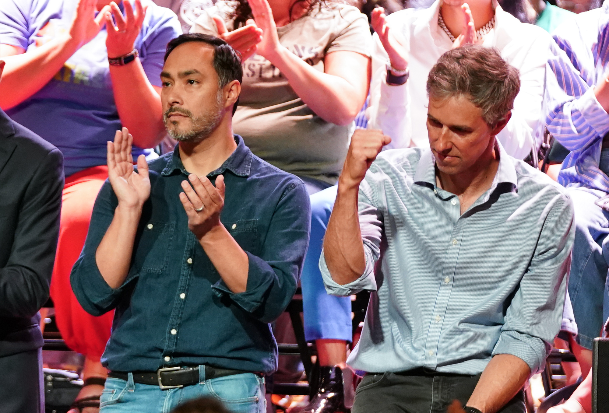 Joaquin Castro and Beto O'Rourke join forces at San Antonio rally