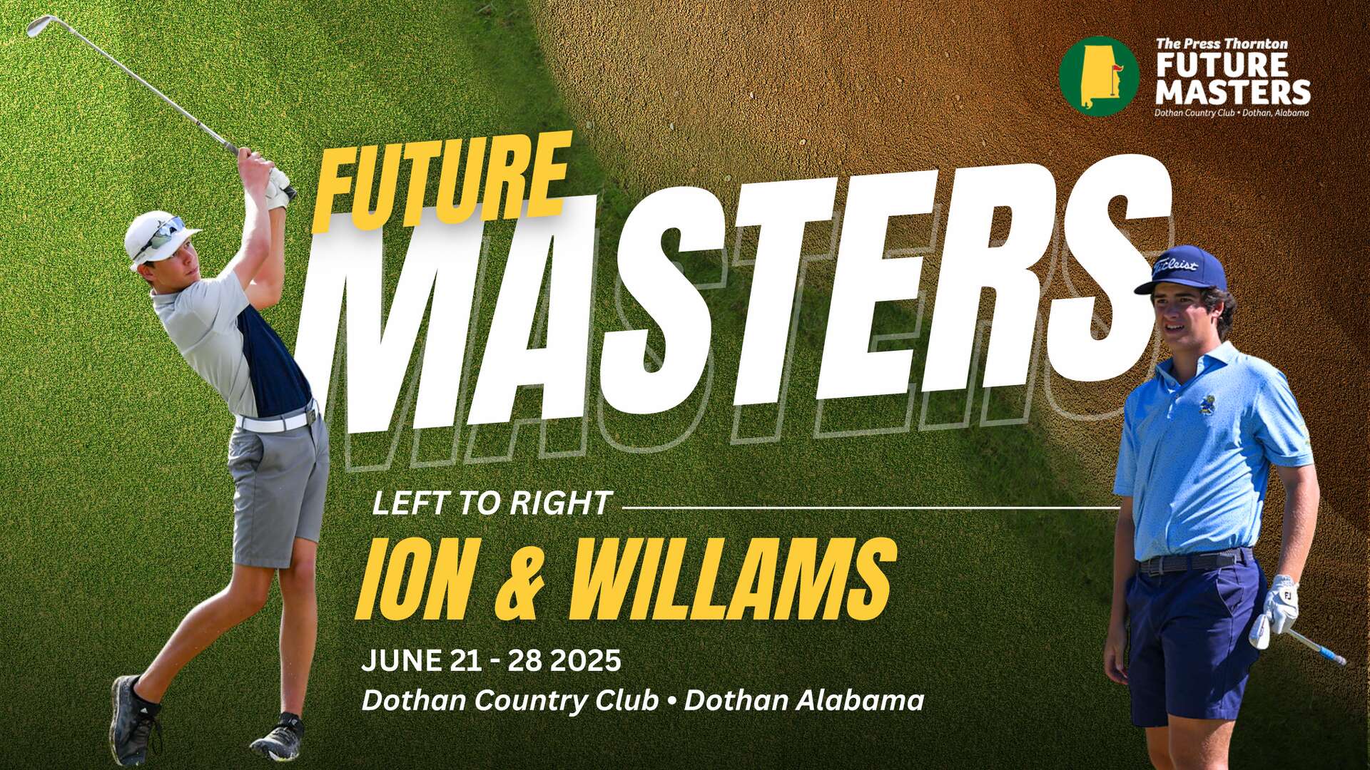 Master Reece Reece Williams, Chase Ion compete at Future Masters Golf Invitational