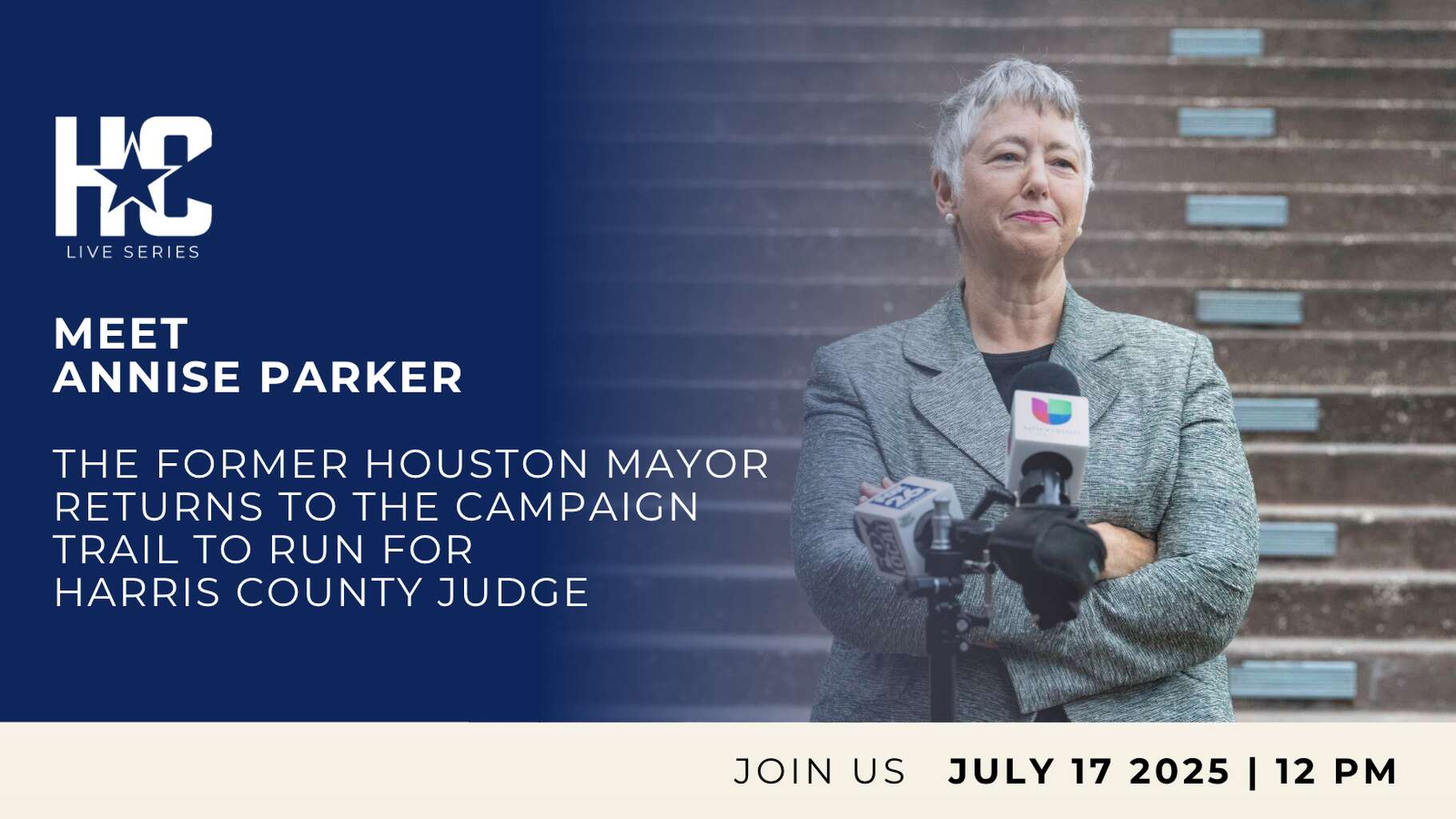 Former Houston Mayor Annise Parker.