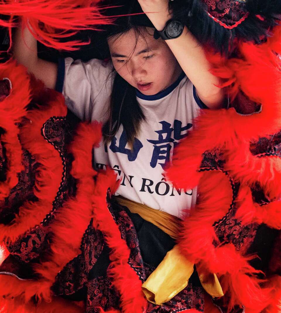 See photos from a Heavenly Dragon Lion Dance Association practice