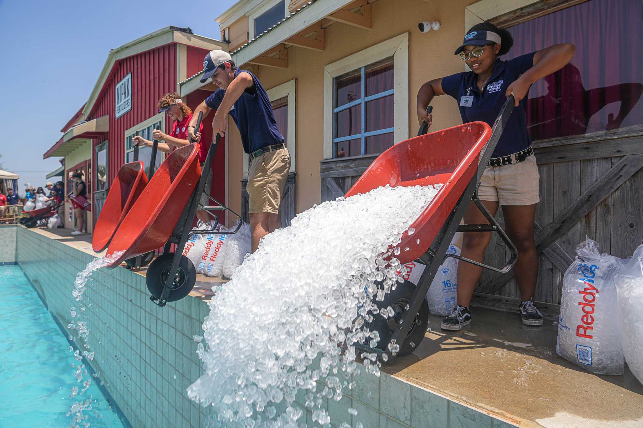 Trying to beat the heat? Typhoon Texas will dump a ton of ice into its wave pool this weekend