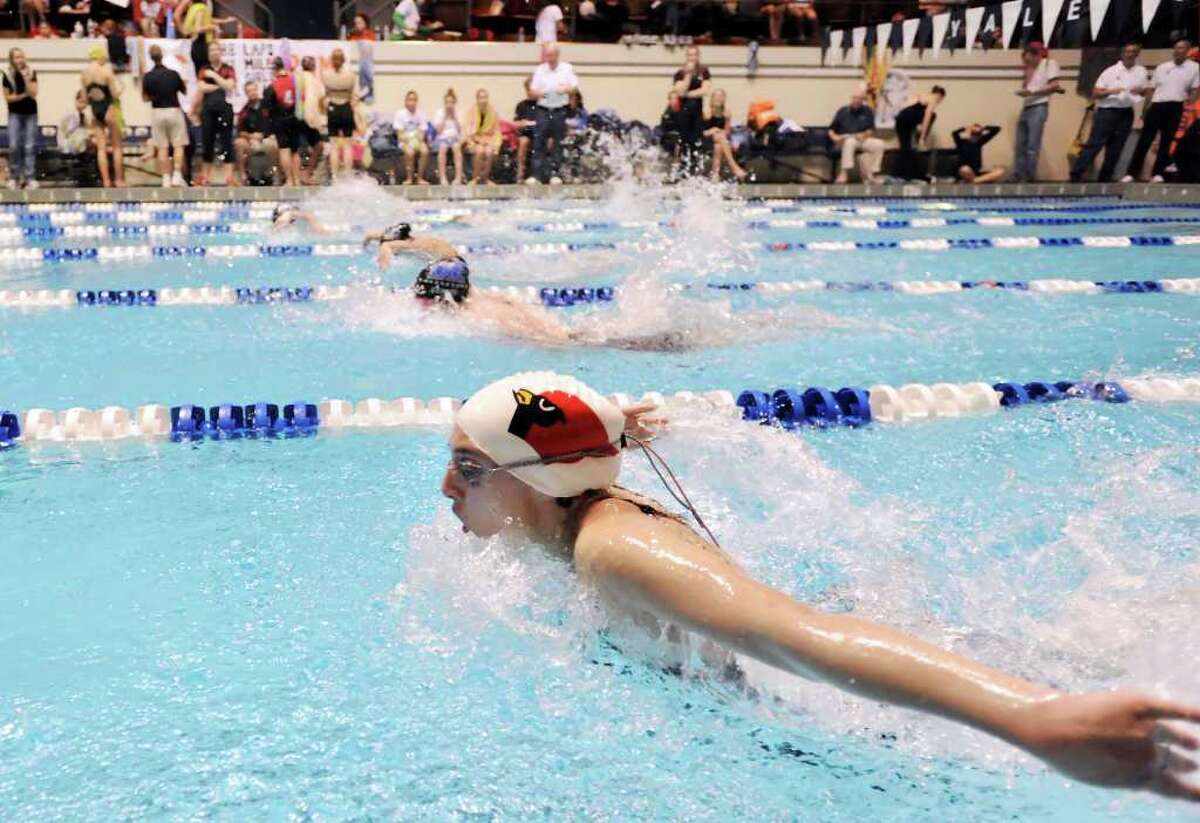 Trumbull 6th at State Open girls swimming meet
