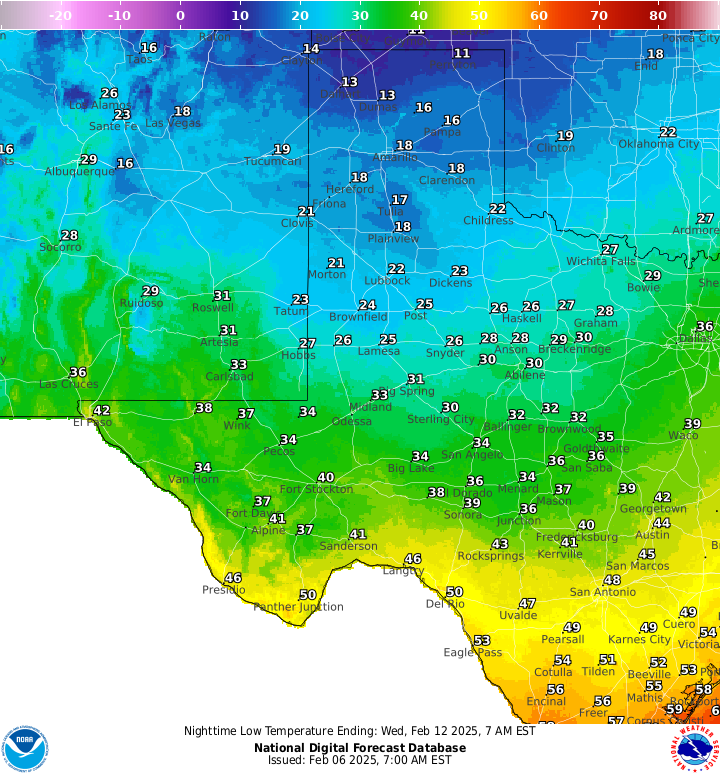 Freezing temperatures to hit Texas again. Maps show how cold it'll get