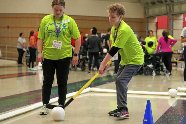 Athletes compete in the Special Olympics Texas 2025 Winter Games