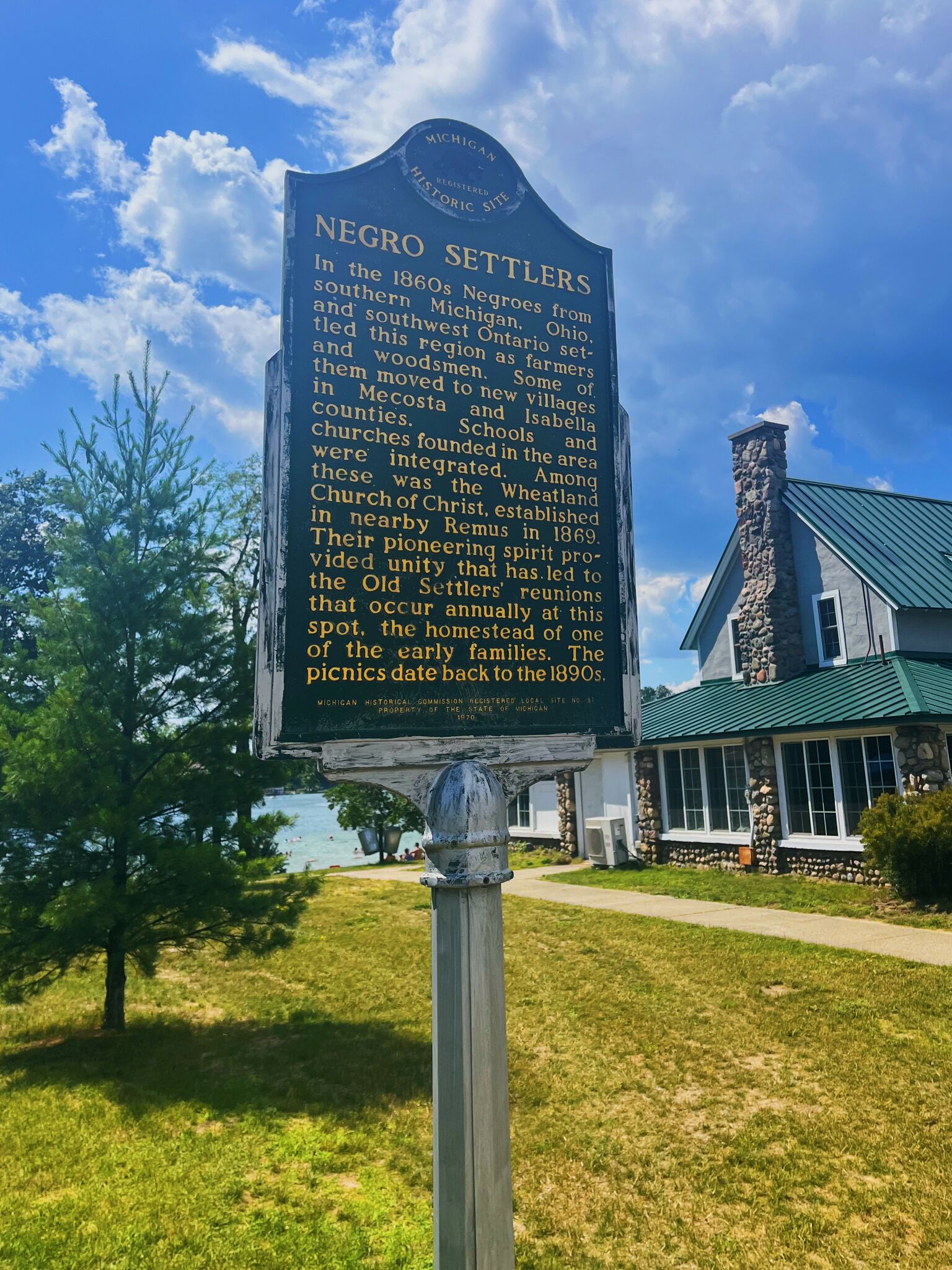 Mecosta County Parks to change sign commemorating the Old Settlers