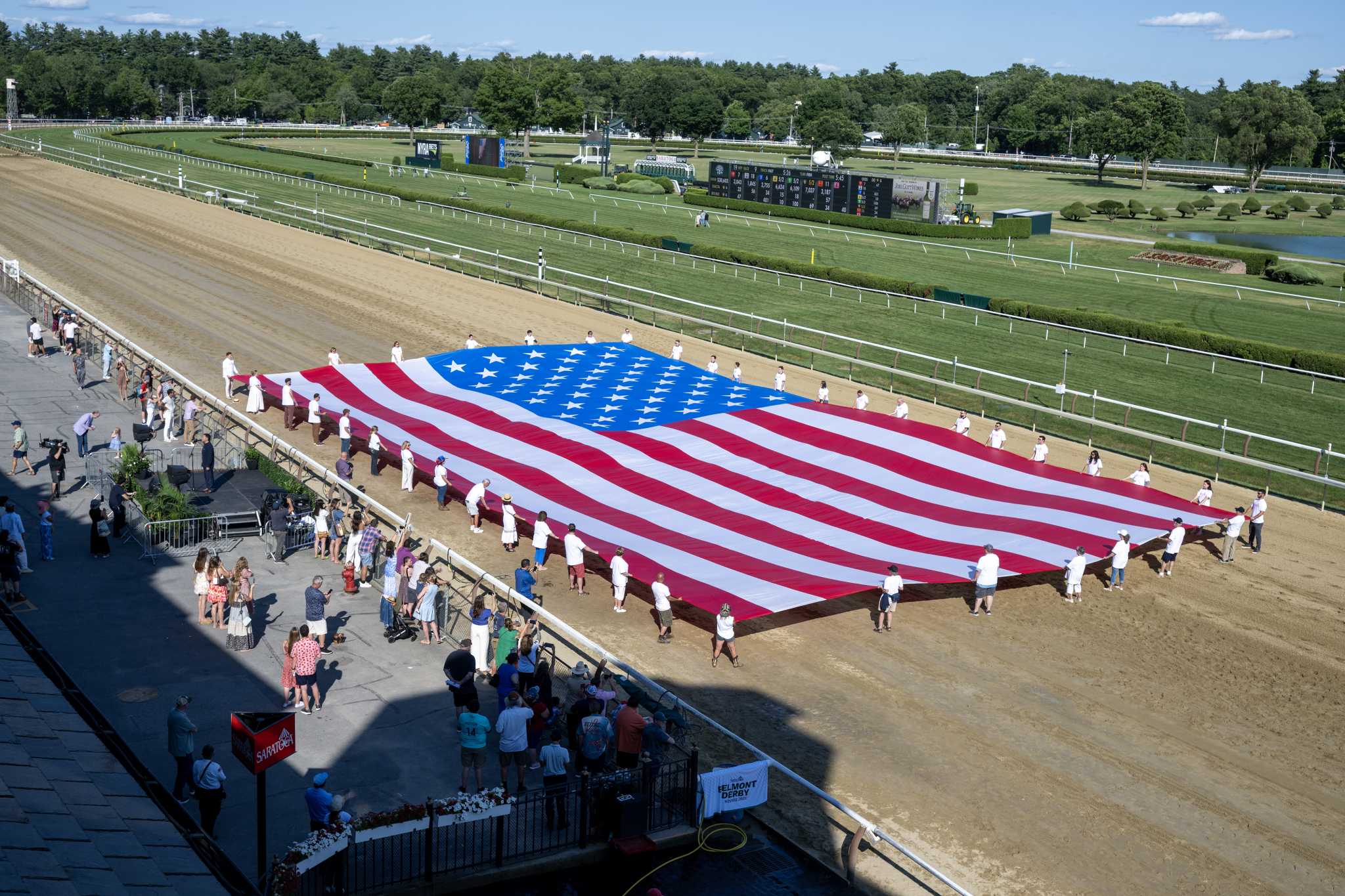 Test Score wins Belmont Derby Invitational at Saratoga track