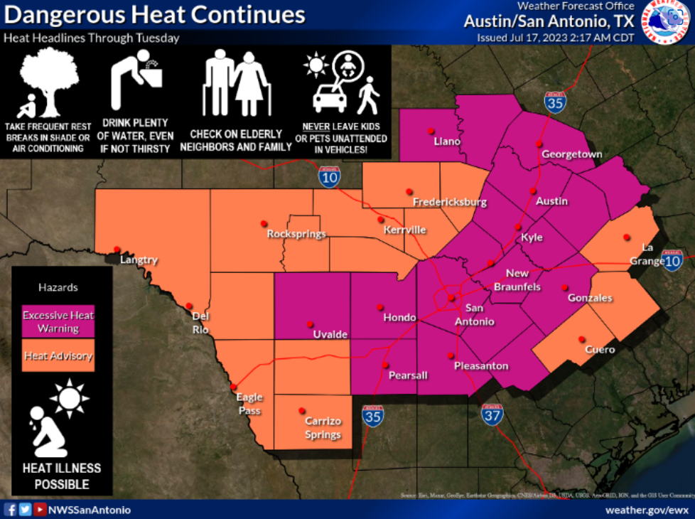 4 Central Texas counties under burn bans; NWS says extreme heat likely ...