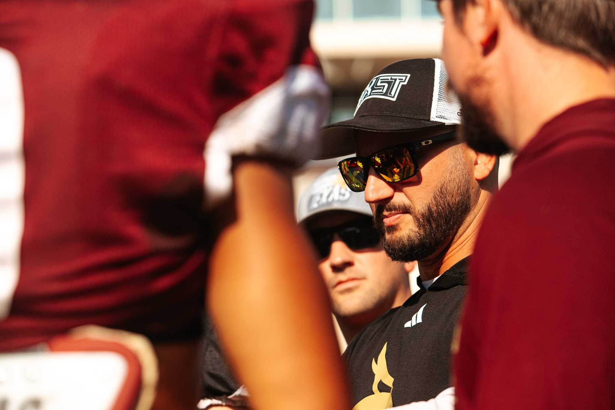 Texas State's G.J. Kinne, OC Mack Leftwich coaching together again