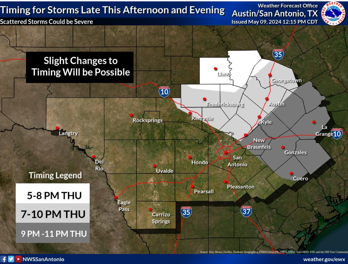 Severe storms bring large hail, tornado warning to Central Texas: NWS