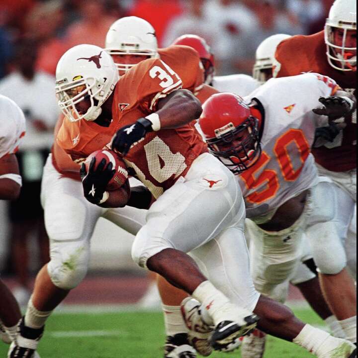 Sticky Ricky Williams Football This date in Texas history: Ricky Williams bests Roosevelt Leaks ...