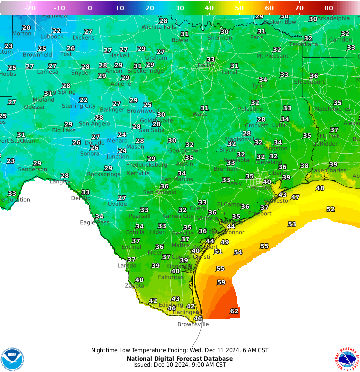 Texas weather: Cold snap to bring freezing temperatures this week