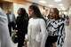 Tia Jones, middle, leaves the courthouse alongside her mother after a hearing about a protective order against Kansas City Chiefs player Xavier Worthy at the Williamson County Justice Center in Georgetown Tuesday April 1, 2025.
