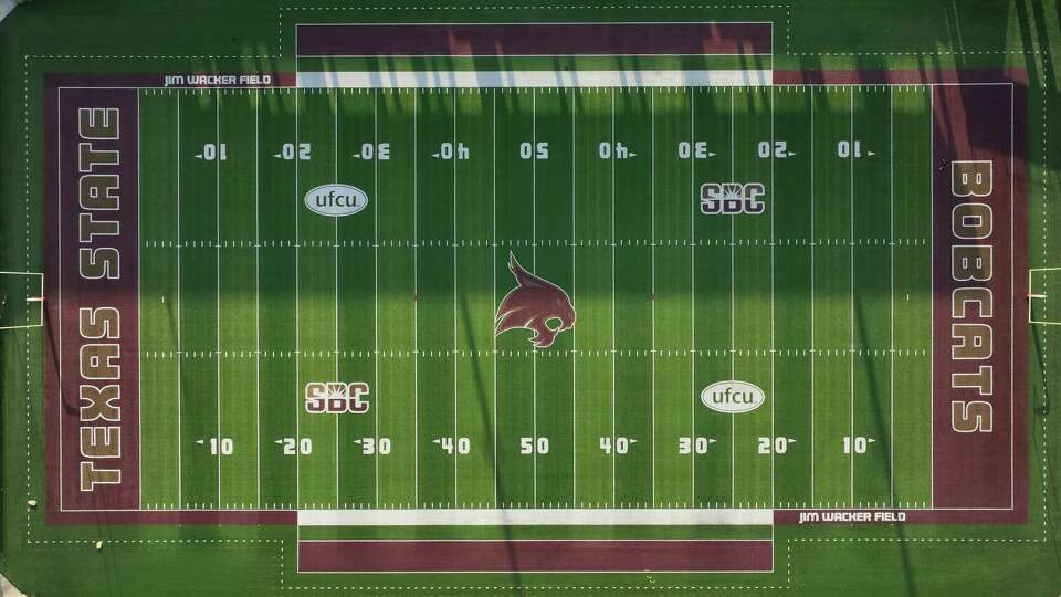 Jim Wacker Field at UFCU Stadium at Texas State University in San Marcos, Monday, June 30, 2025.