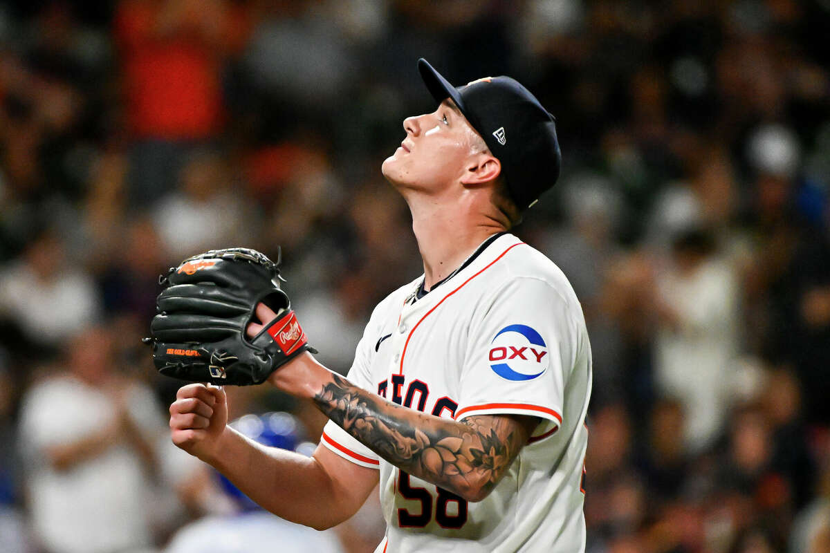 Hunter Brown's tattooed left arm reflects the unique pathway and backstory of the Houston Astros star pitcher. 