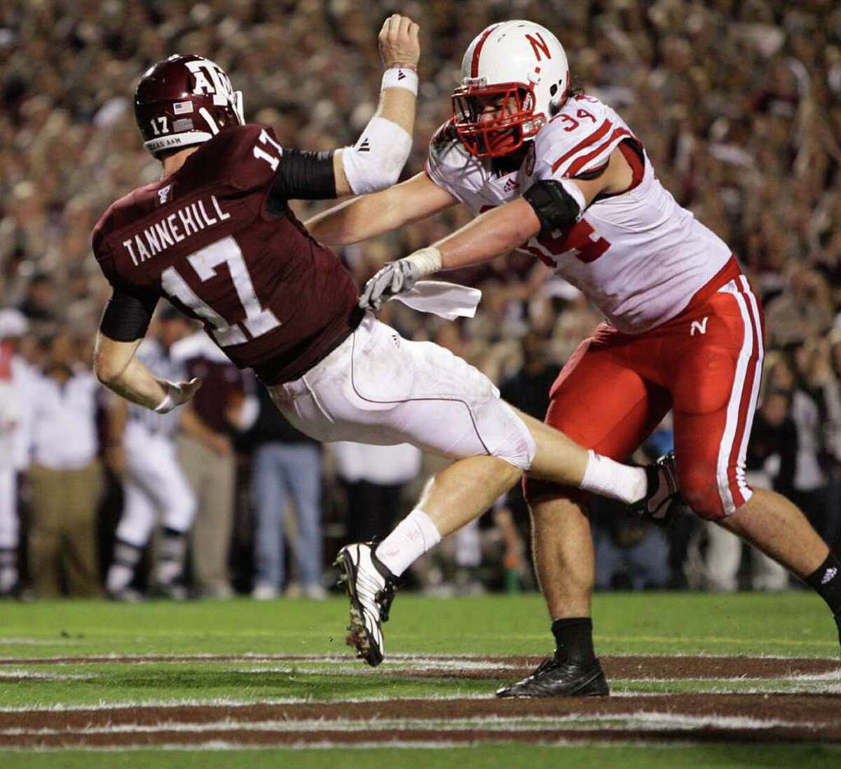 Texas A&M upsets Nebraska in field goal nail-biter