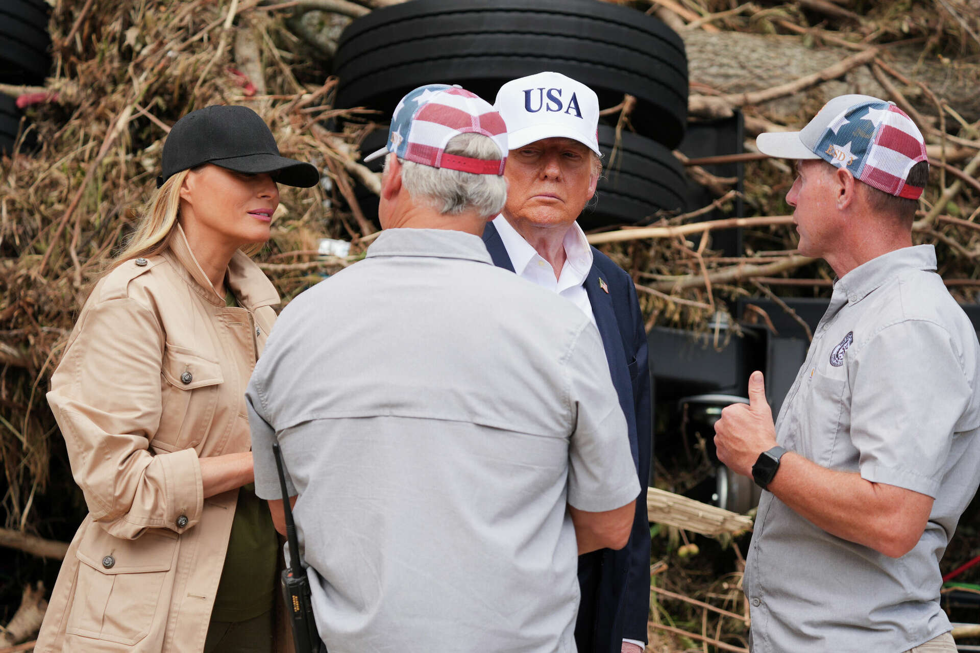 In Kerrville visit, Trump dismisses question on flood death prevention