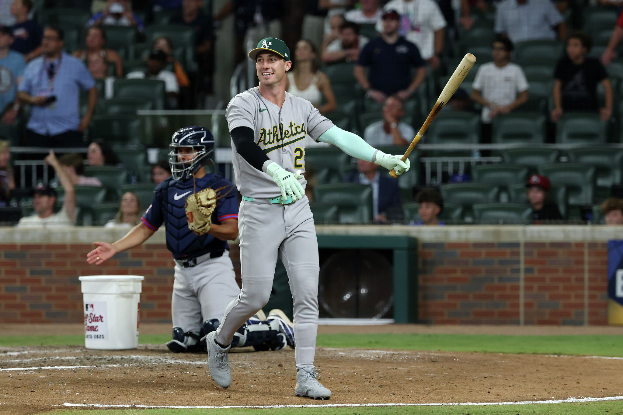 A's Brent Rooker welcomed the chance to do double All-Star derby duty